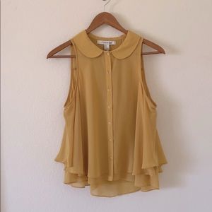 Round Collar Swing Blouse